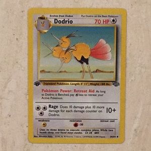 Dodrio 1st Edition 34/64 Pokémon Card Jungle 1999
